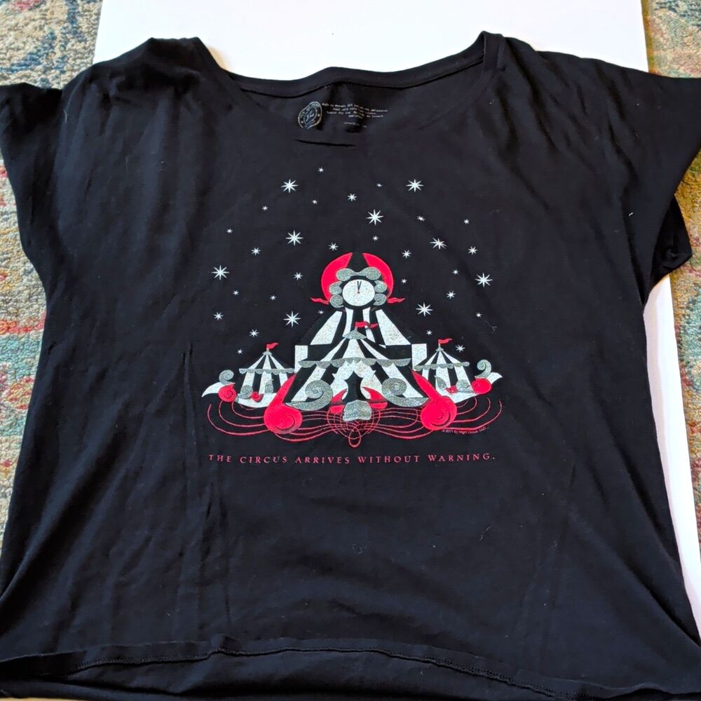 Out of Print The Night Circus T-Shirt  Erin Morgenstern Bookish Tee Size XL